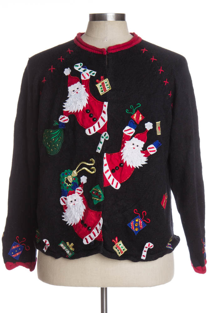 Black Ugly Christmas Cardigan 39171