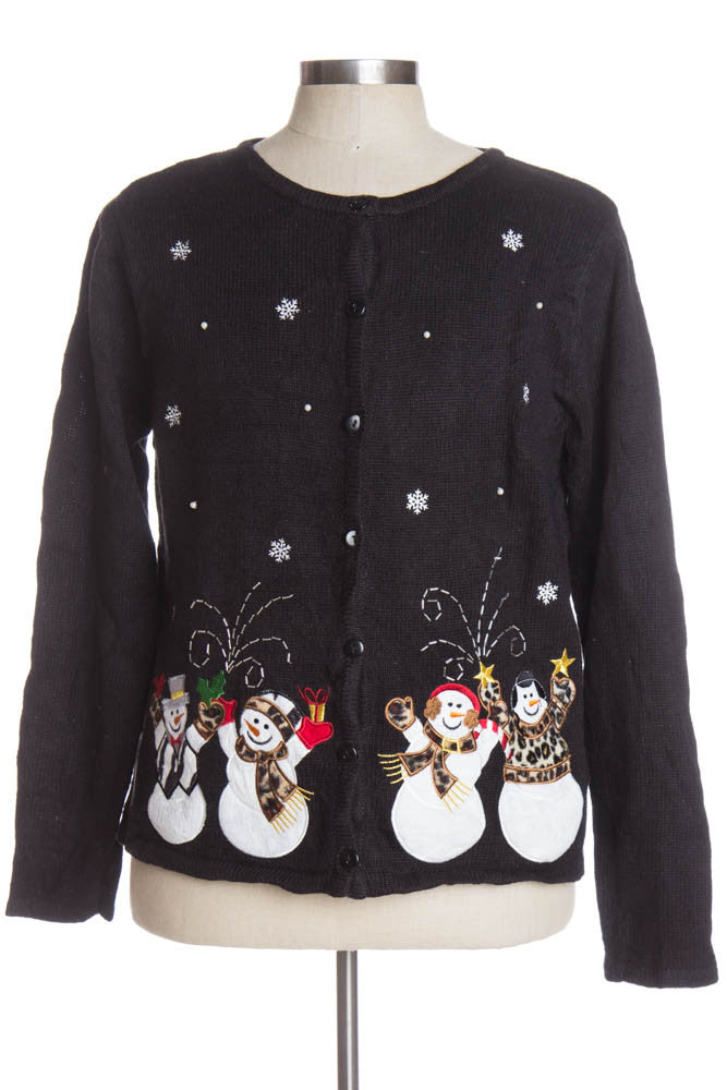 Black Ugly Christmas Cardigan 39202