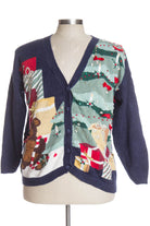 Blue Ugly Christmas Cardigan 39206