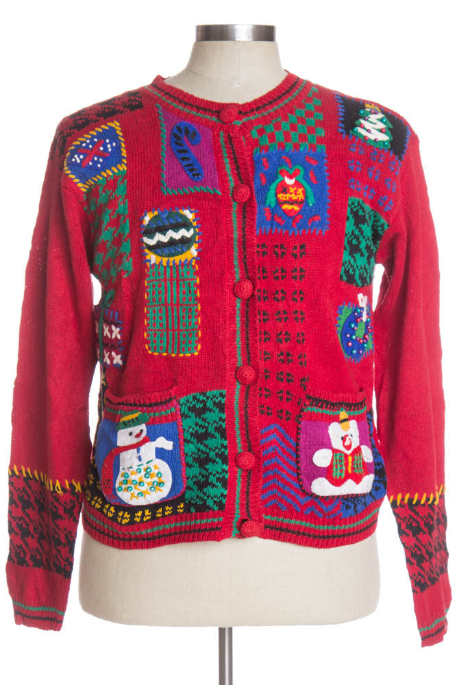 Red Ugly Christmas Cardigan 39289