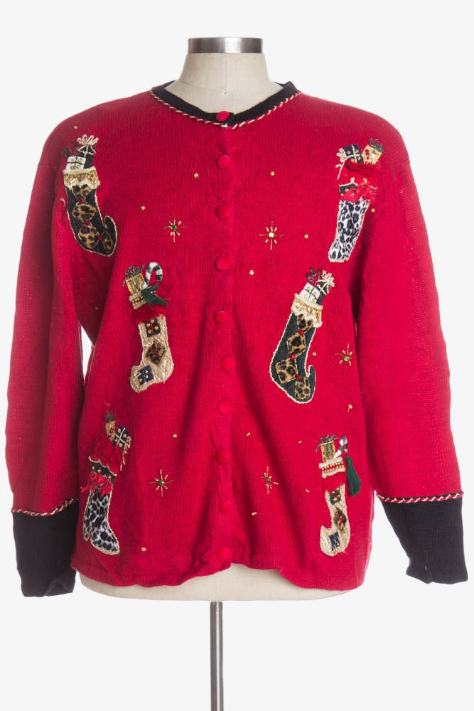 Red Ugly Christmas Cardigan 39331