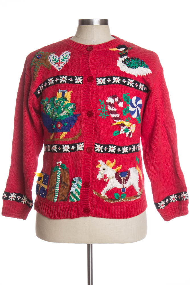 Red Ugly Christmas Cardigan 39350