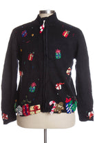 Black Ugly Christmas Cardigan 39355