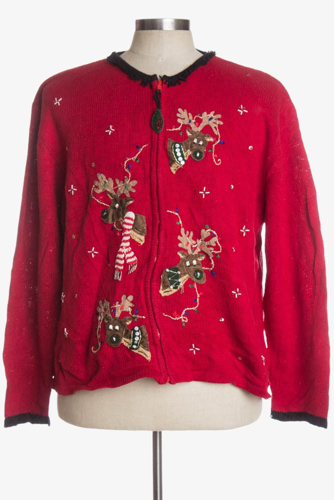 Red Ugly Christmas Cardigan 39432