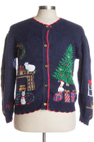 Blue Ugly Christmas Cardigan 39739