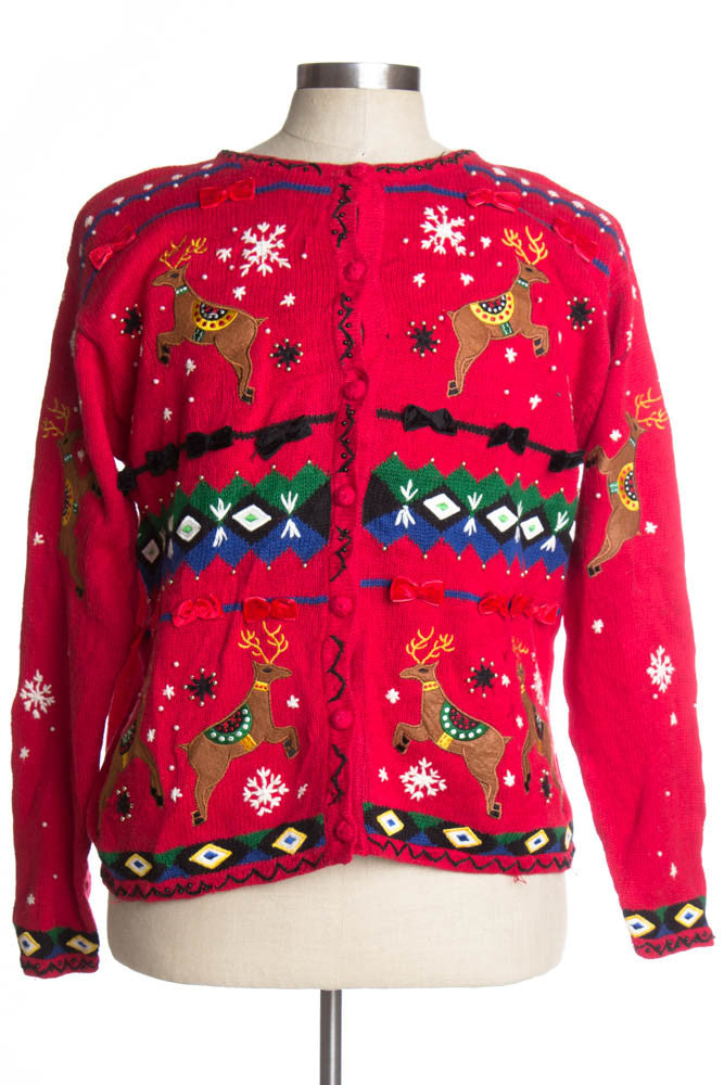 Red Ugly Christmas Cardigan 40166