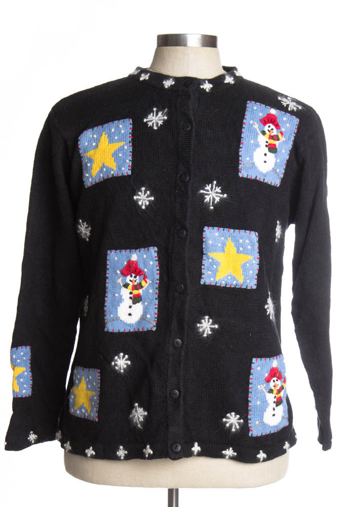 Black Ugly Christmas Cardigan 40277
