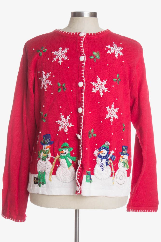 Red Ugly Christmas Cardigan 40427