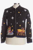 Black Ugly Christmas Cardigan 40428