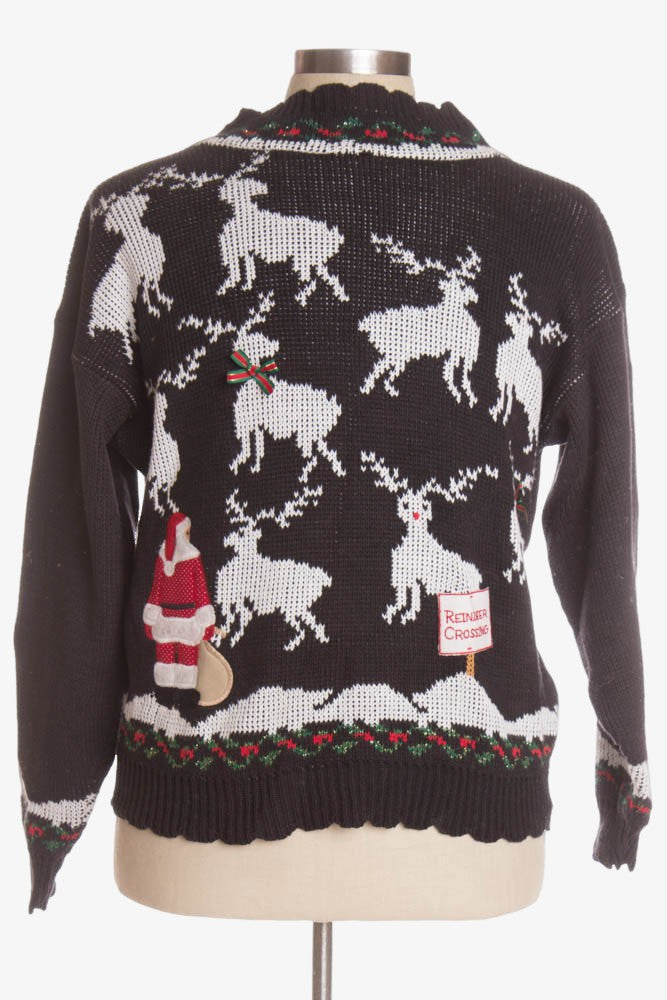 Black Ugly Christmas Pullover 40491
