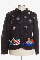 Black Ugly Christmas Cardigan 41035