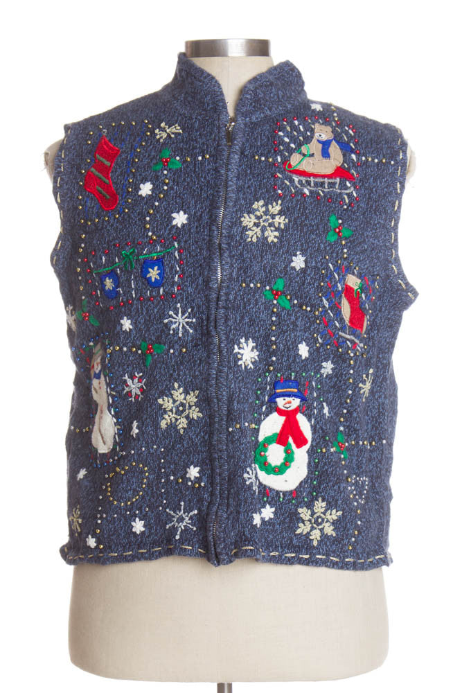 Blue Ugly Christmas Vest 41062