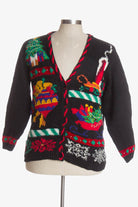 Black Ugly Christmas Cardigan 41074