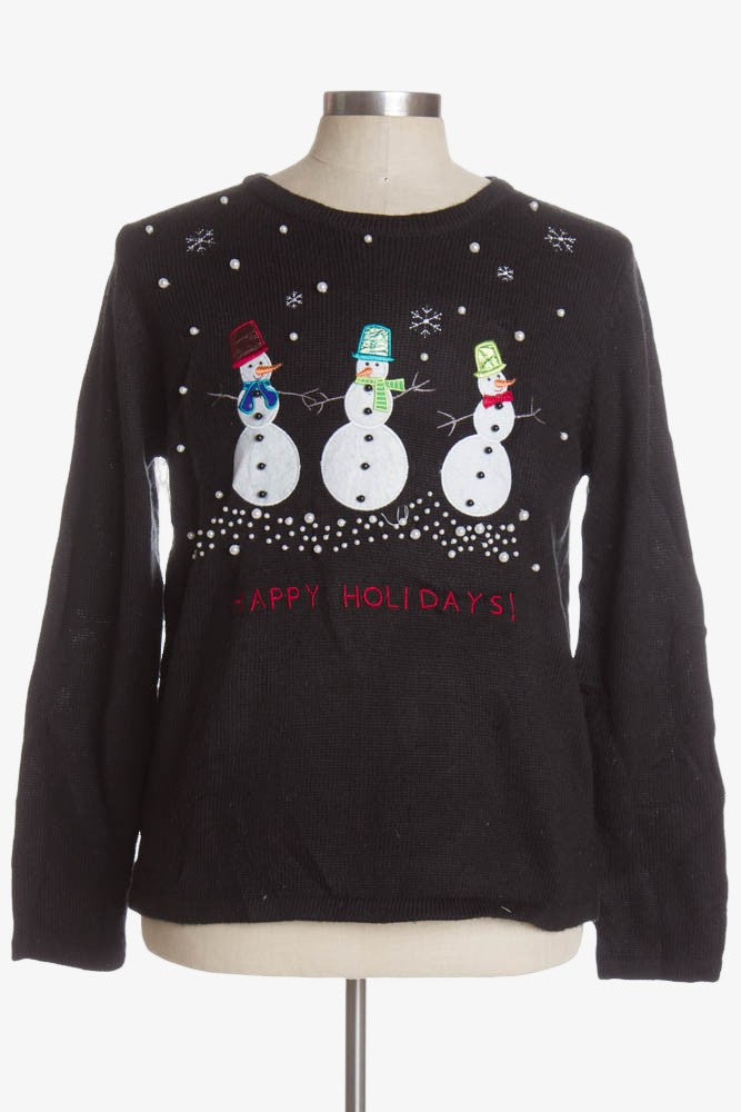 Black Ugly Christmas Pullover 41129