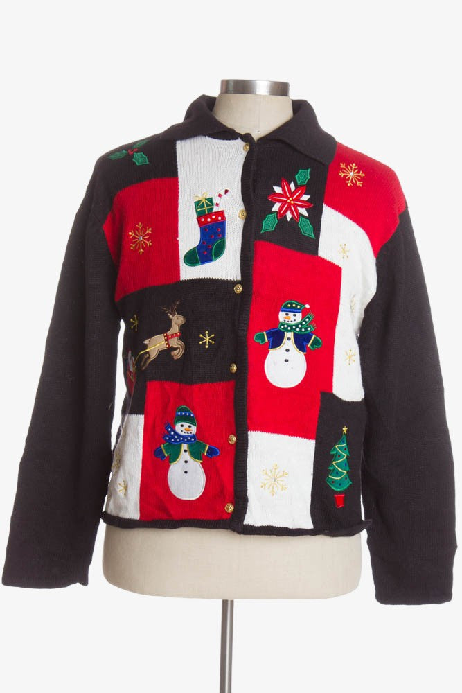 Black Ugly Christmas Cardigan 41149