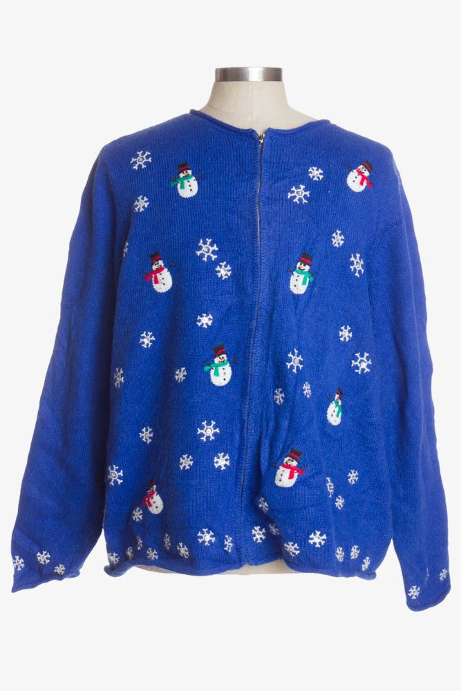 Blue Ugly Christmas Cardigan 41237