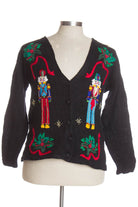 Black Ugly Christmas Cardigan 41268