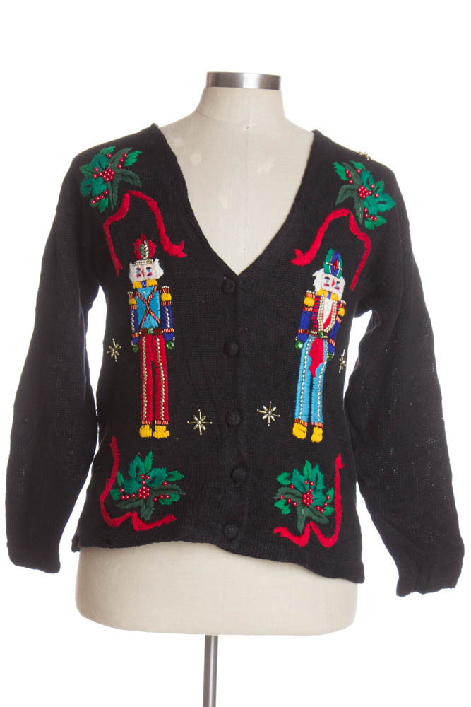Black Ugly Christmas Cardigan 41268