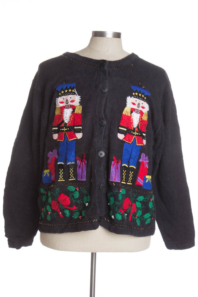 Black Ugly Christmas Cardigan 41299
