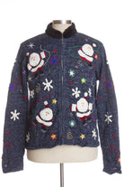 Blue Ugly Christmas Cardigan 41384