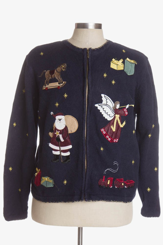 Blue Ugly Christmas Cardigan 41461