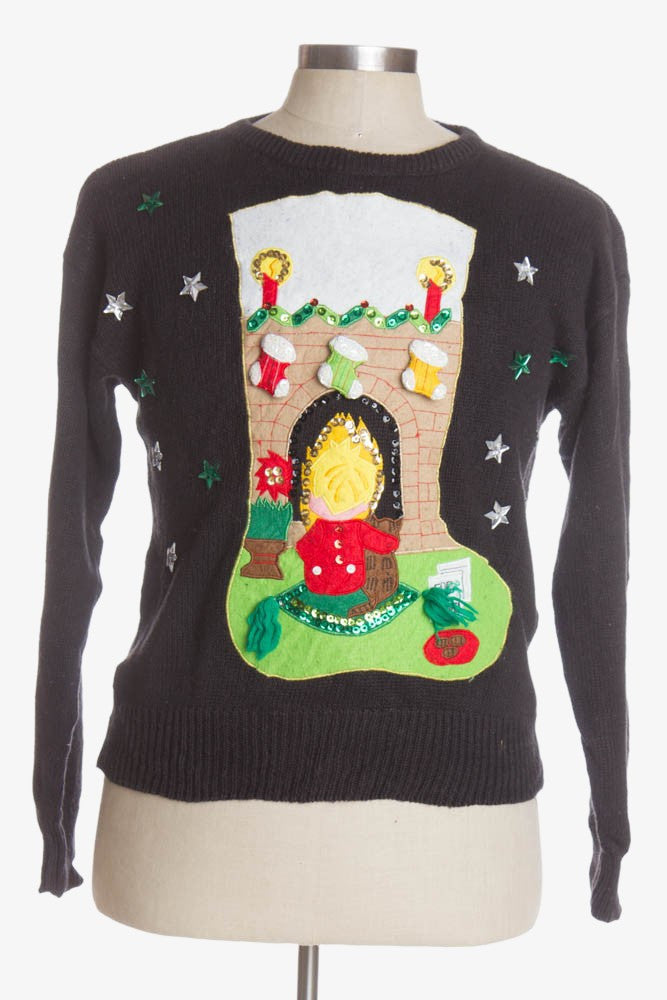 Black Ugly Christmas Pullover 41467