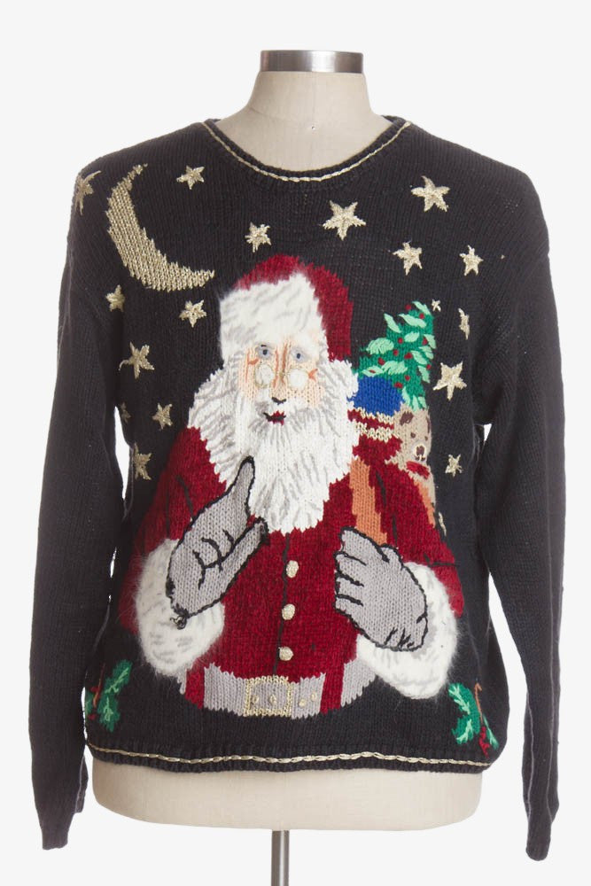 Black Ugly Christmas Pullover 41489
