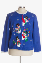 Blue Ugly Christmas Cardigan 41514