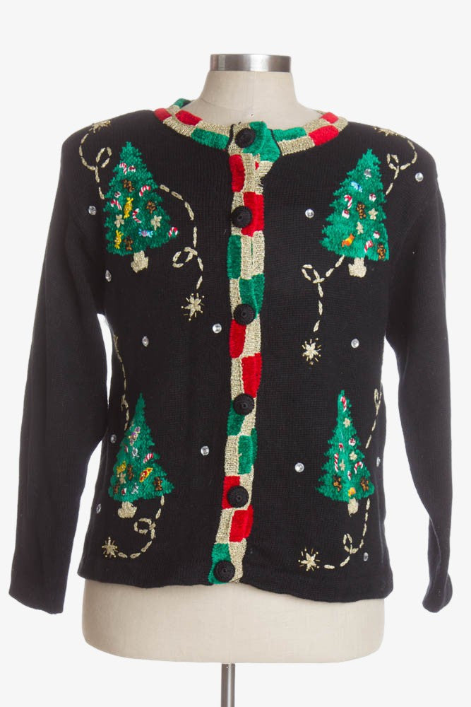 Black Ugly Christmas Cardigan 41518