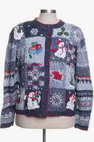 Blue Ugly Christmas Cardigan 41544