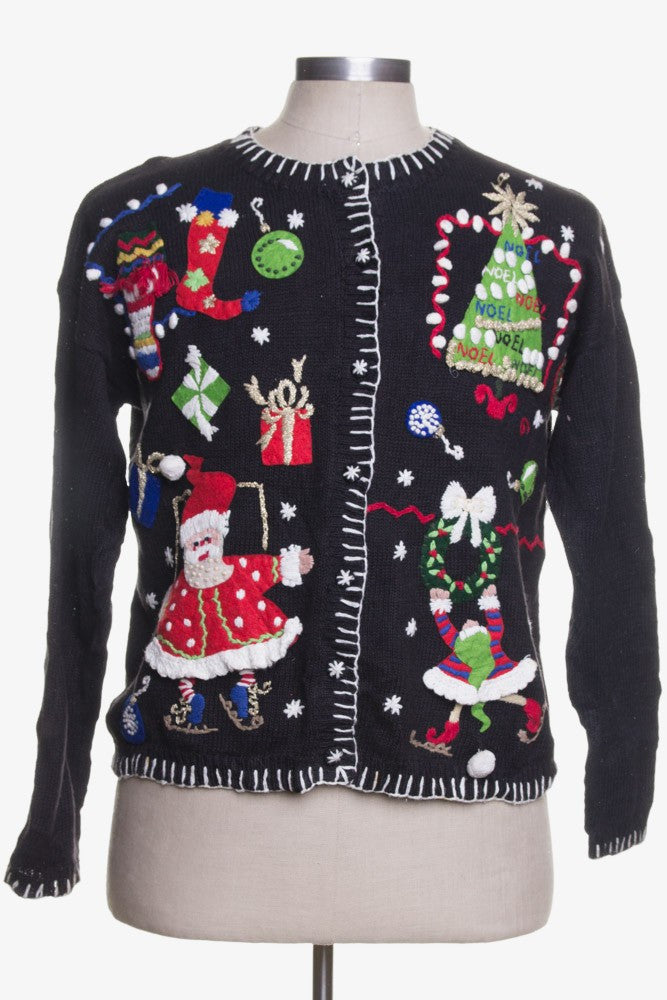 Black Ugly Christmas Cardigan 41547
