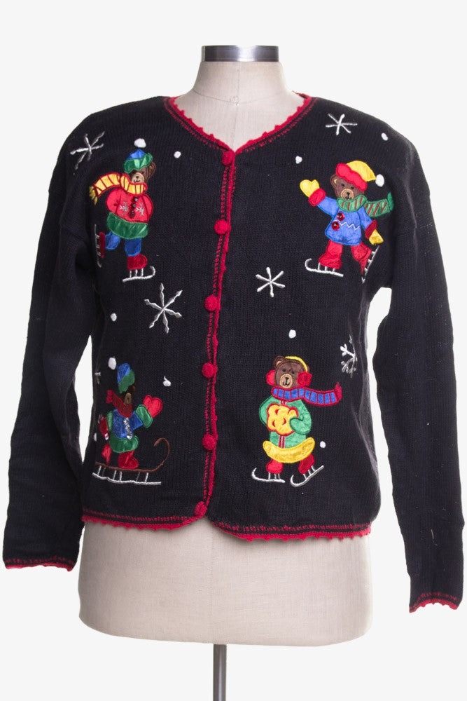 Black Ugly Christmas Cardigan 41588