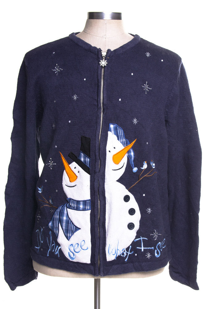 Blue Ugly Christmas Cardigan 41613