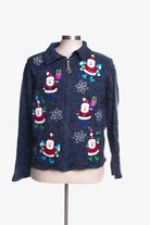 Blue Ugly Christmas Cardigan 41647