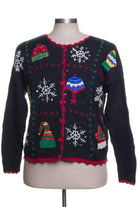 Black Ugly Christmas Cardigan 41759