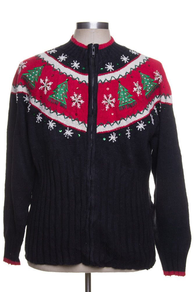 Black Ugly Christmas Cardigan 41775