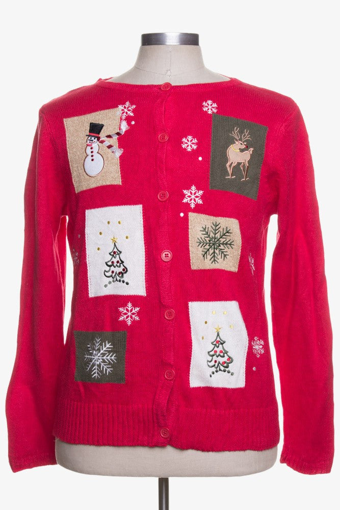 Red Ugly Christmas Cardigan 41795