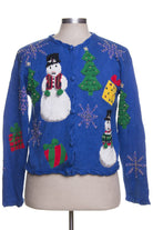 Blue Ugly Christmas Cardigan 41819