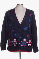 Blue Ugly Christmas Cardigan 41841