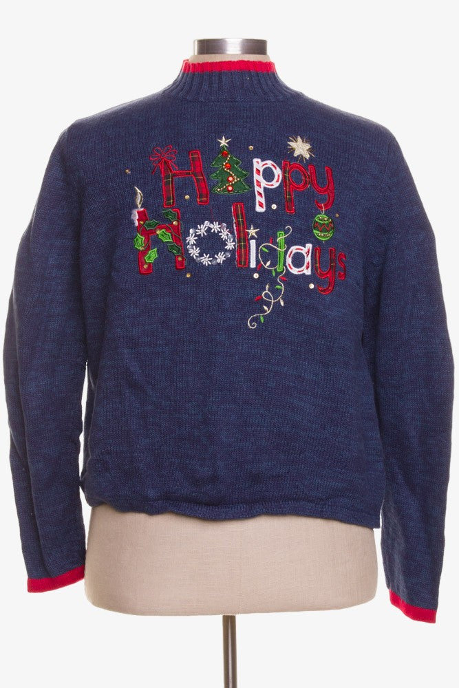Blue Ugly Christmas Pullover 41905