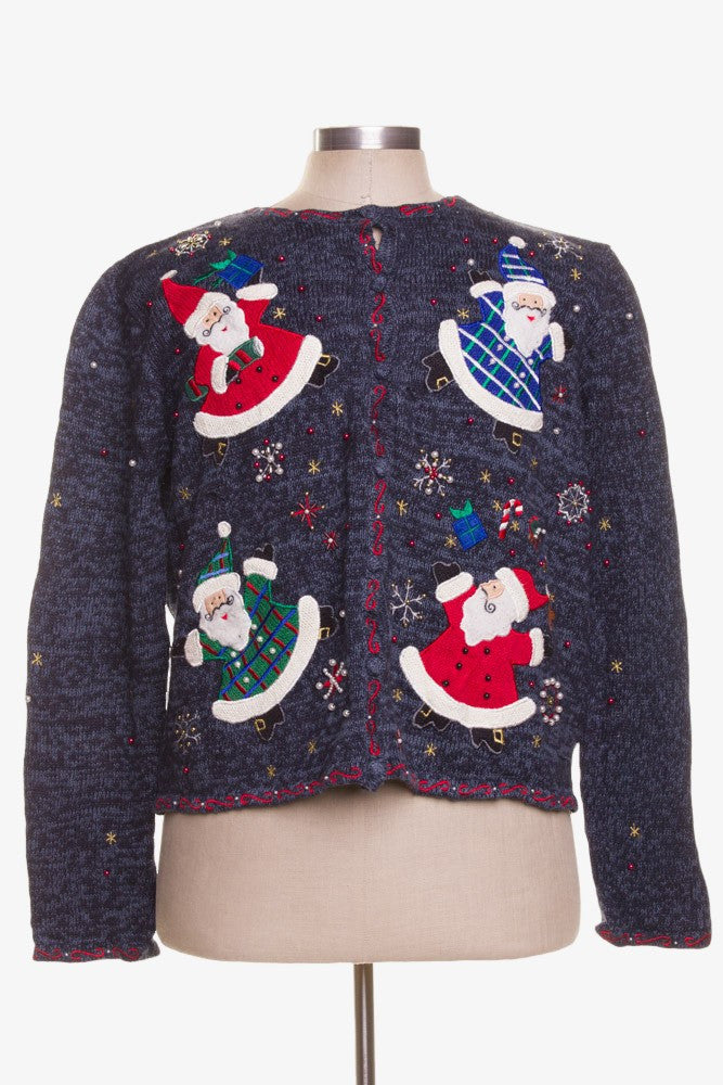 Blue Ugly Christmas Cardigan 41906