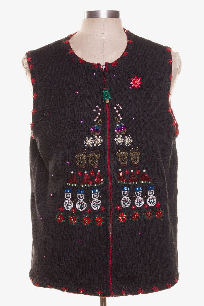 Black Ugly Christmas Vest 41956