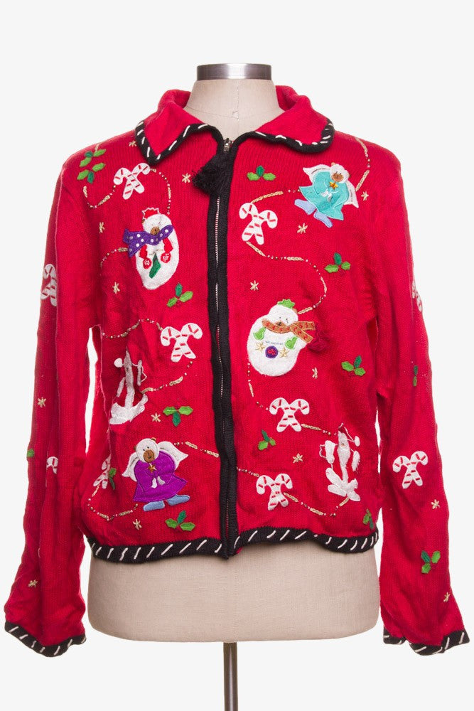 Red Ugly Christmas Cardigan 42009