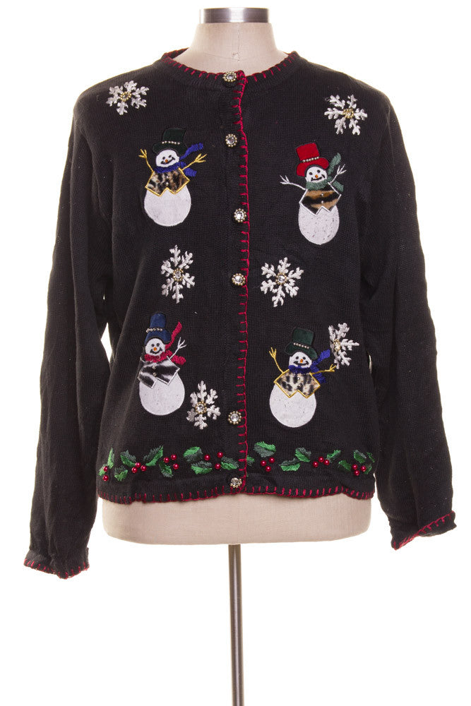 Black Ugly Christmas Cardigan 42037