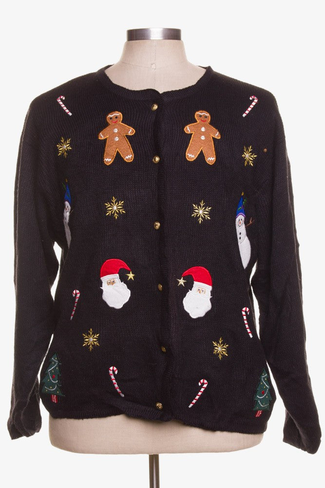 Black Ugly Christmas Cardigan 42170 – Ragstock