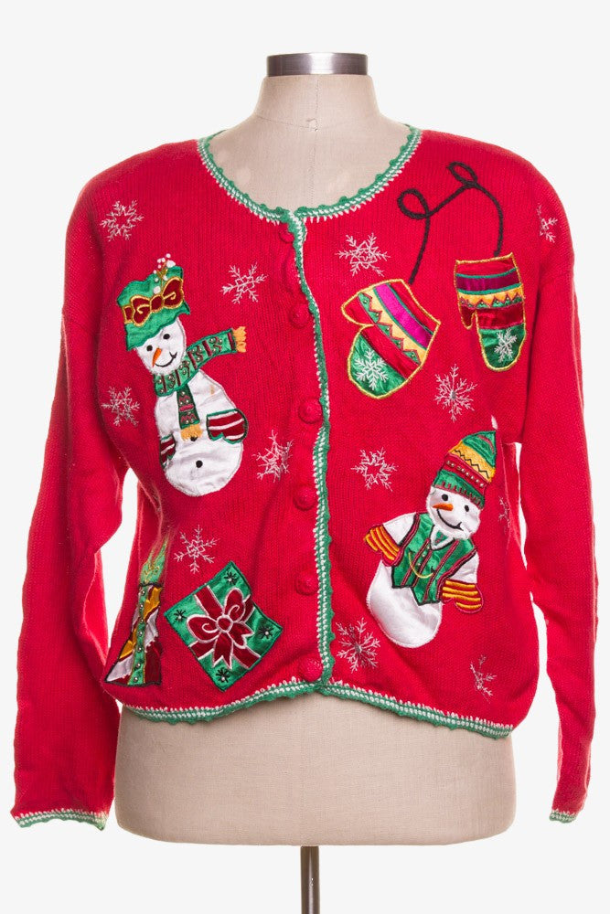 Red Ugly Christmas Cardigan 42183