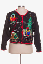 Black Ugly Christmas Cardigan 42223
