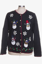 Black Ugly Christmas Cardigan 42298