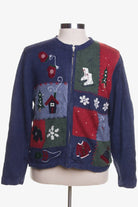 Blue Ugly Christmas Cardigan 42333