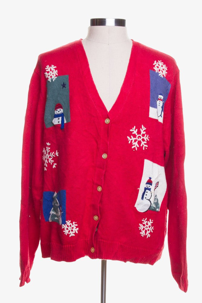 Red Ugly Christmas Cardigan 42336